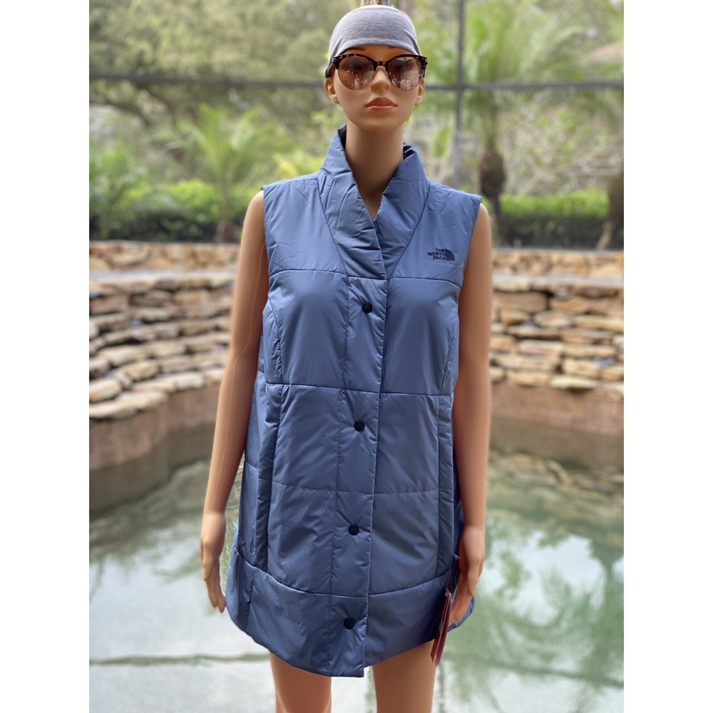 The North Face Women's Femtastic Insulated Vest XS, New Blue Nylon